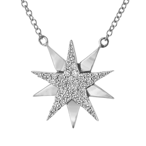ZP1104 Pendant in 14k Gold with Diamonds