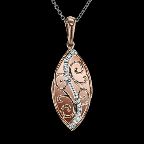 ZP1150 Pendant in 14k Gold with Diamonds