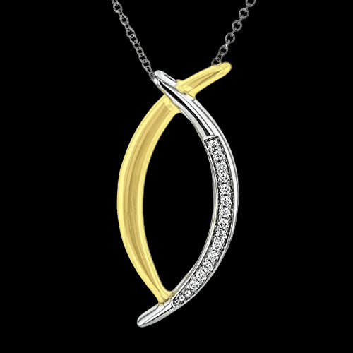 ZP1162 Pendant in 14k Gold with Diamonds