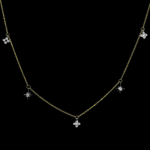 ZP1163 Necklace in 14k Gold with Diamonds