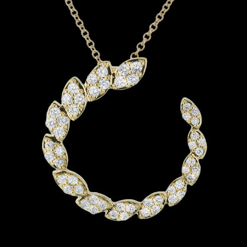 ZP1168-Y Pendant in 14k Gold with Diamonds