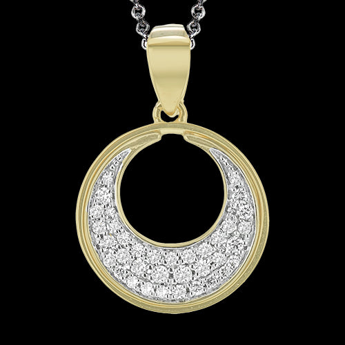 ZP1186 Pendant in 14k Gold with Diamonds