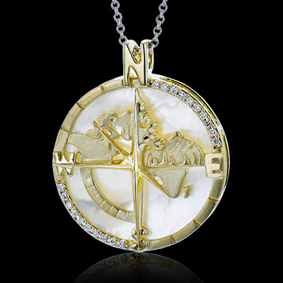 ZP1204 Pendant in 14k Gold with Diamonds
