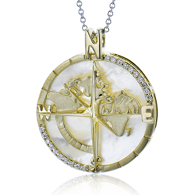 ZP1204 Pendant in 14k Gold with Diamonds