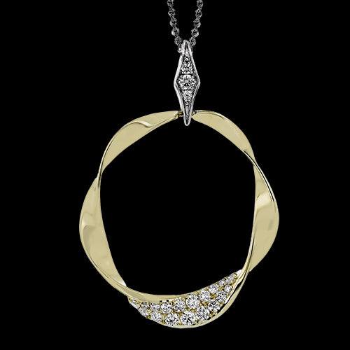 ZP1208 Pendant in 14k Gold with Diamonds