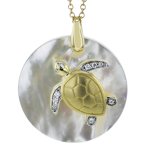 ZP1209 Pendant in 14k Gold with Diamonds