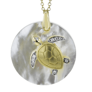 ZP1209 Pendant in 14k Gold with Diamonds