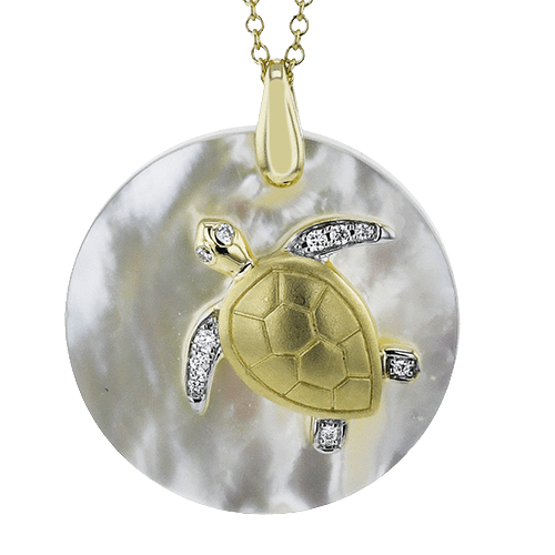 ZP1209 Pendant in 14k Gold with Diamonds