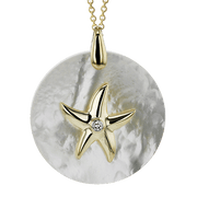 ZP1212 Pendant in 14k Gold with Diamonds
