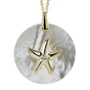 ZP1212 Pendant in 14k Gold with Diamonds