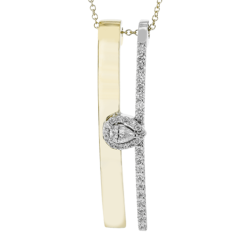 ZP1240-PR Pendant in 14k Gold with Diamonds