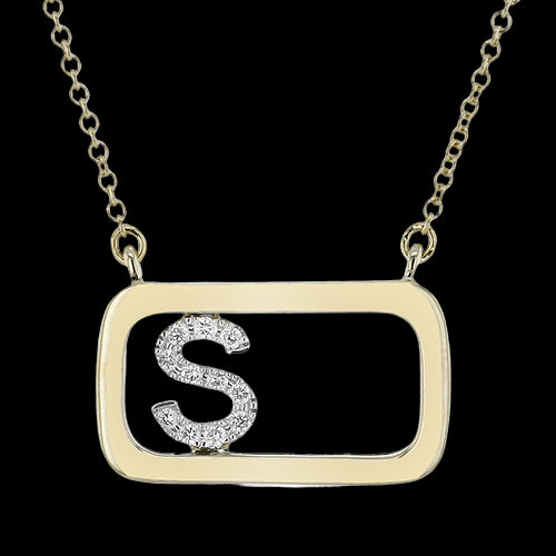 ZP1246 Pendant in 14k Gold with Diamonds