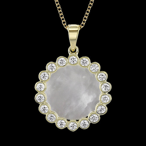 ZP1251 Pendant in 14k Gold with Diamonds