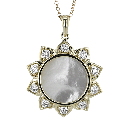 ZP1252 Pendant in 14k Gold with Diamonds