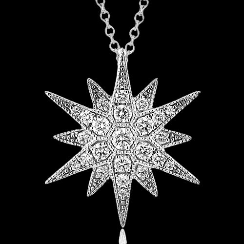 ZP1254 Pendant in 18k Gold with Diamonds