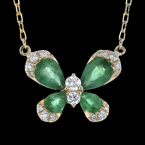 ZP1273-Y Color Pendant in 14k Gold with Diamonds