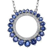 ZP1274 Color Pendant in 14k Gold with Diamonds