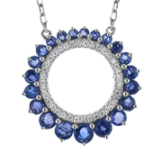 ZP1274 Color Pendant in 14k Gold with Diamonds