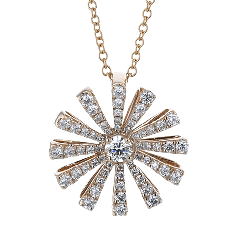 ZP1281 Pendant in 14k Gold with Diamonds