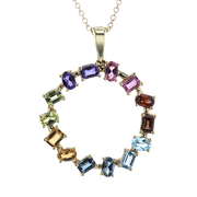 ZP1297 Color Pendant in 14k Gold