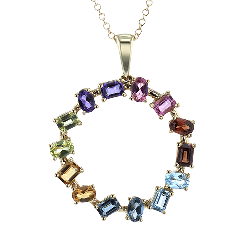 ZP1297 Color Pendant in 14k Gold