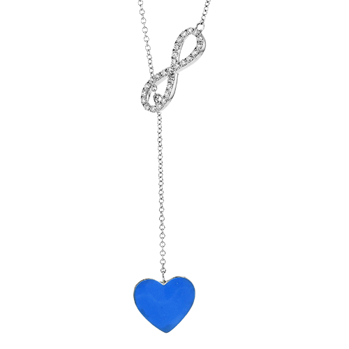 ZP1306 Color Pendant in 14k Gold with Diamonds