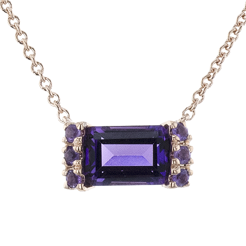 ZP1314-R Color Pendant in 14k Gold