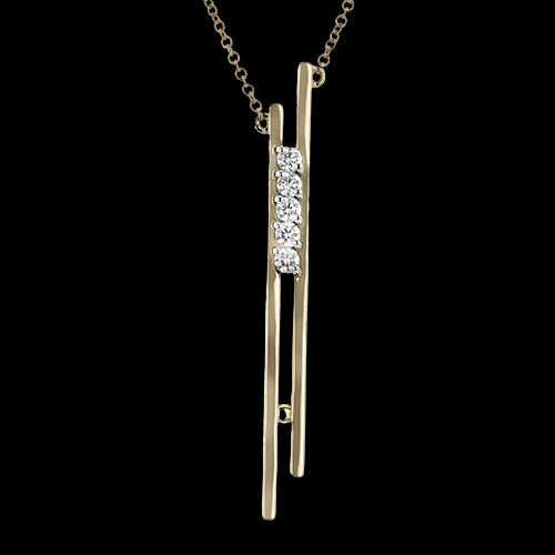 ZP1329 Pendant in 14k Gold with Diamonds