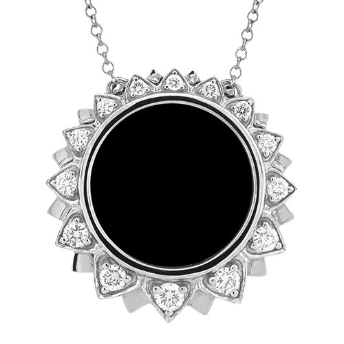 ZP1332 Color Pendant in 14k Gold with Diamonds