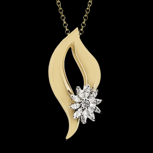 ZP1334 Pendant in 14k Gold with Diamonds