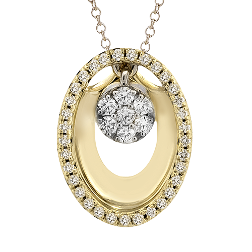 ZP1337 Pendant in 14k Gold with Diamonds