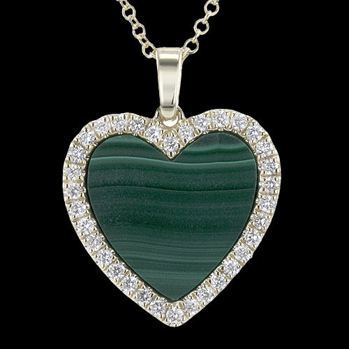 ZP1344-Y Color Pendant in 14k Gold with Diamonds