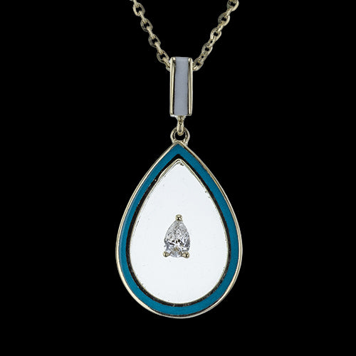 ZP1357 Color Pendant in 14k Gold