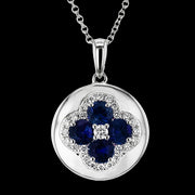 ZP1370 Color Pendant in 14k Gold with Diamonds
