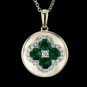 ZP1370-Y Color Pendant in 14k Gold with Diamonds