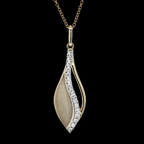 ZP1372 Pendant in 14k Gold with Diamonds