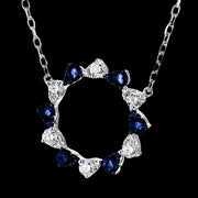 ZP1381 Color Pendant in 14k Gold with Diamonds