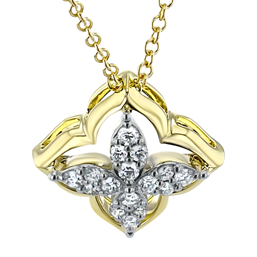 ZP1385 Pendant in 14k Gold with Diamonds