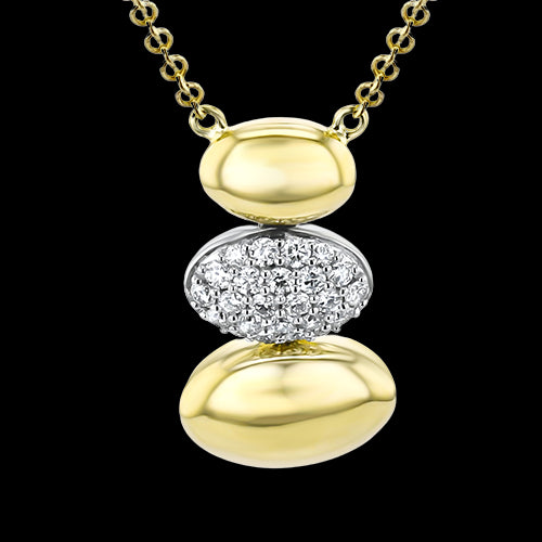 ZP1387 Pendant in 14k Gold with Diamonds