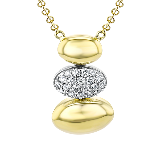 ZP1387 Pendant in 14k Gold with Diamonds