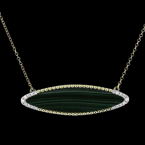 ZP1400 Color Pendant in 14k Gold with Diamonds