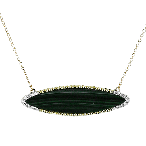 ZP1400 Color Pendant in 14k Gold with Diamonds