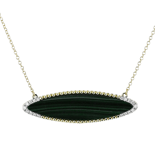 ZP1400 Color Pendant in 14k Gold with Diamonds