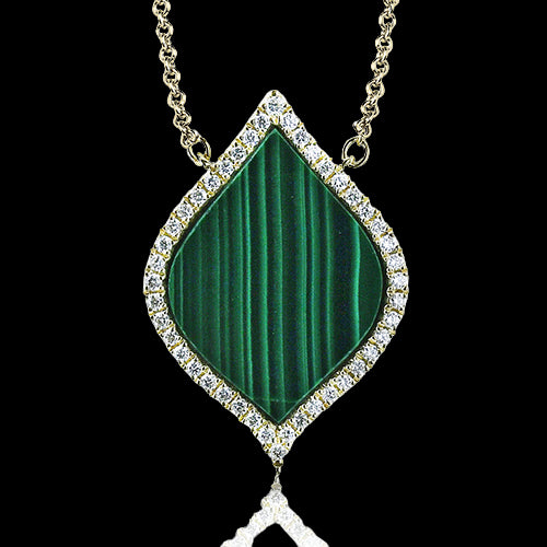 ZP1401 Color Pendant in 14k Gold with Diamonds