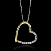ZP199 Heart Pendant in 14k Gold with Diamonds