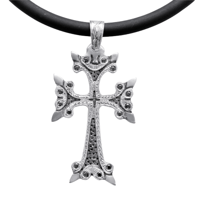 ZP258 Cross Pendant in 14k Gold