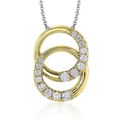 ZP264 Pendant in 14k Gold with Diamonds