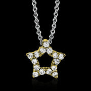 ZP288 Pendant in 14k Gold with Diamonds