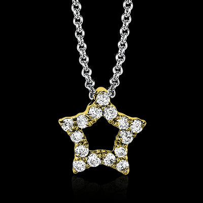 ZP288 Pendant in 14k Gold with Diamonds