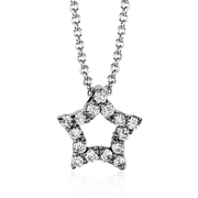 ZP288 Pendant in 14k Gold with Diamonds